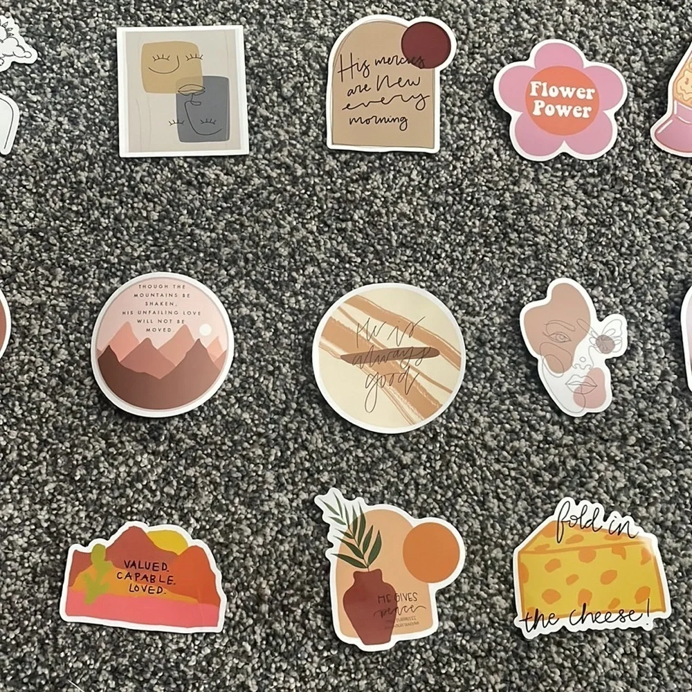 Set of‎ 26 Boho Stickers